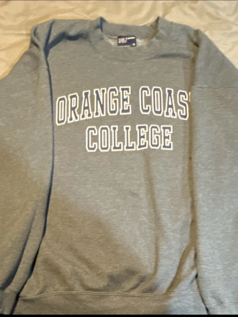 MV Sport Gray Crewneck with Navy Logo